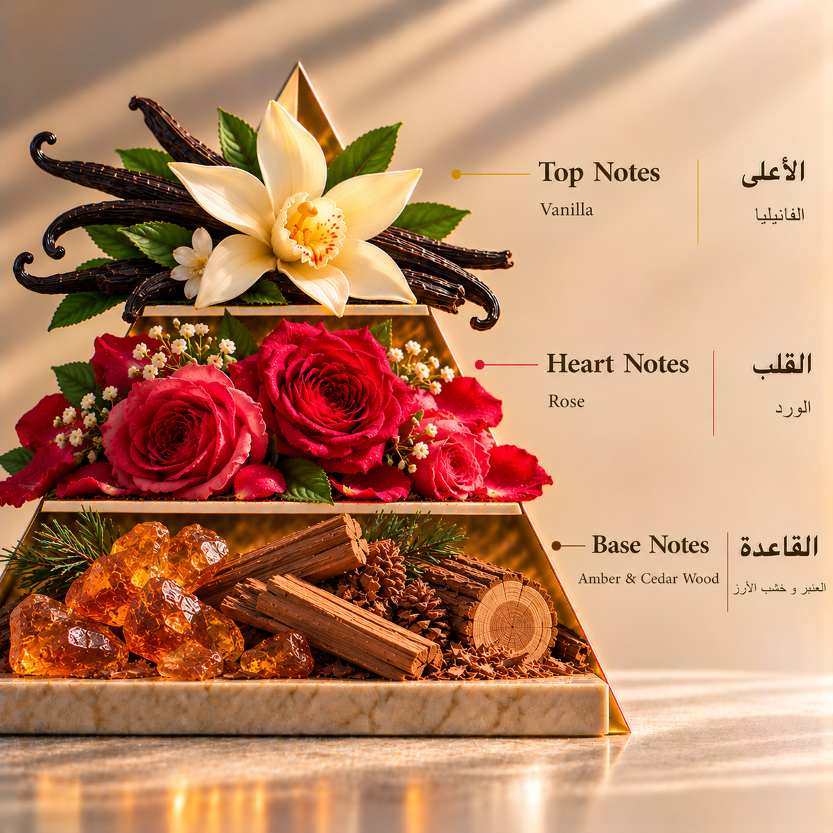 Fragrance pyramid / الهرم العطري — Ateeq