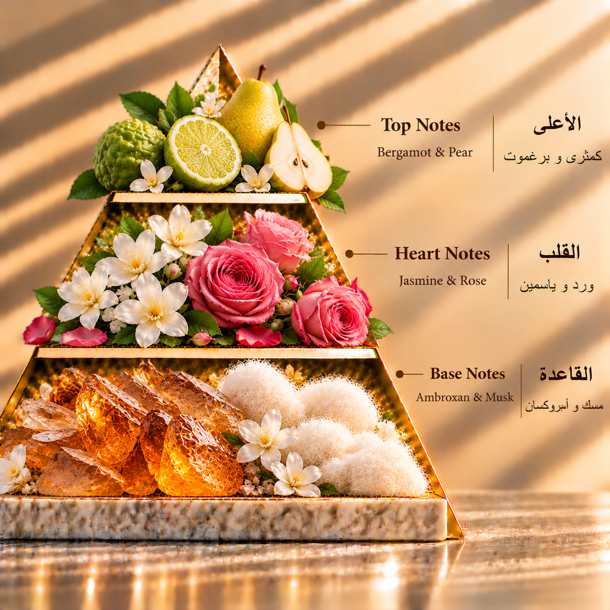 Fragrance pyramid / الهرم العطري — Nashwa
