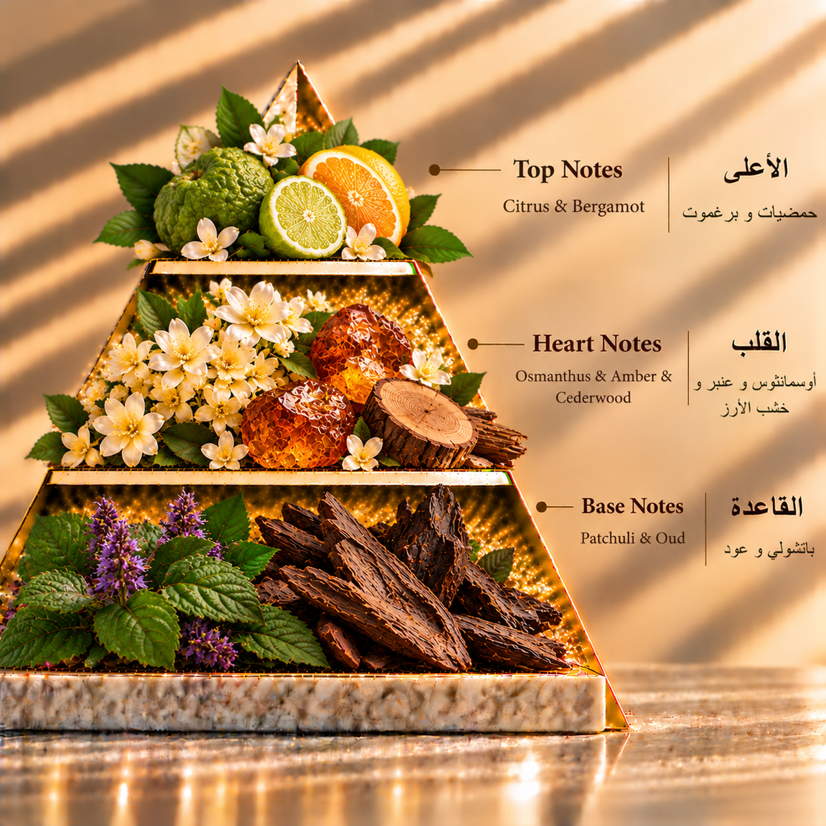 Fragrance pyramid / الهرم العطري — Razeen