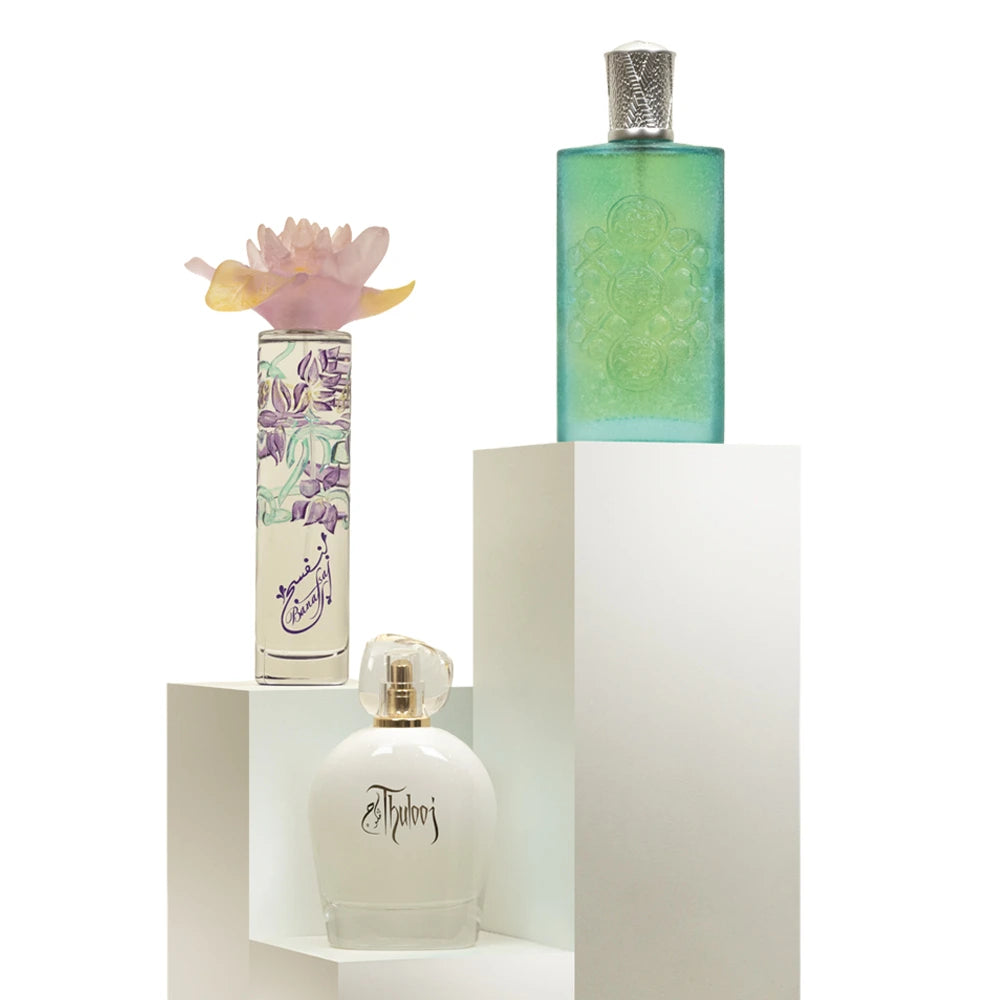 مجموعة روح عُمان تتكون من: حجر – ثلوج – بنفسج