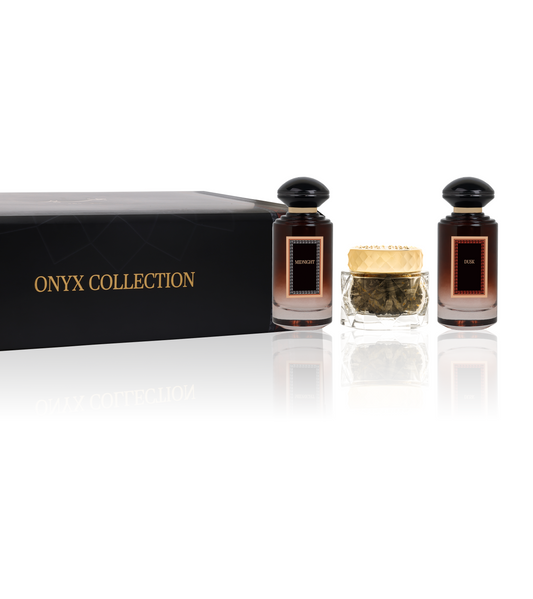 Onyx Collection - For him and her - Perfume Spray Collection - 100 ML & 60 Gram - Junaid Perfumes - Oman