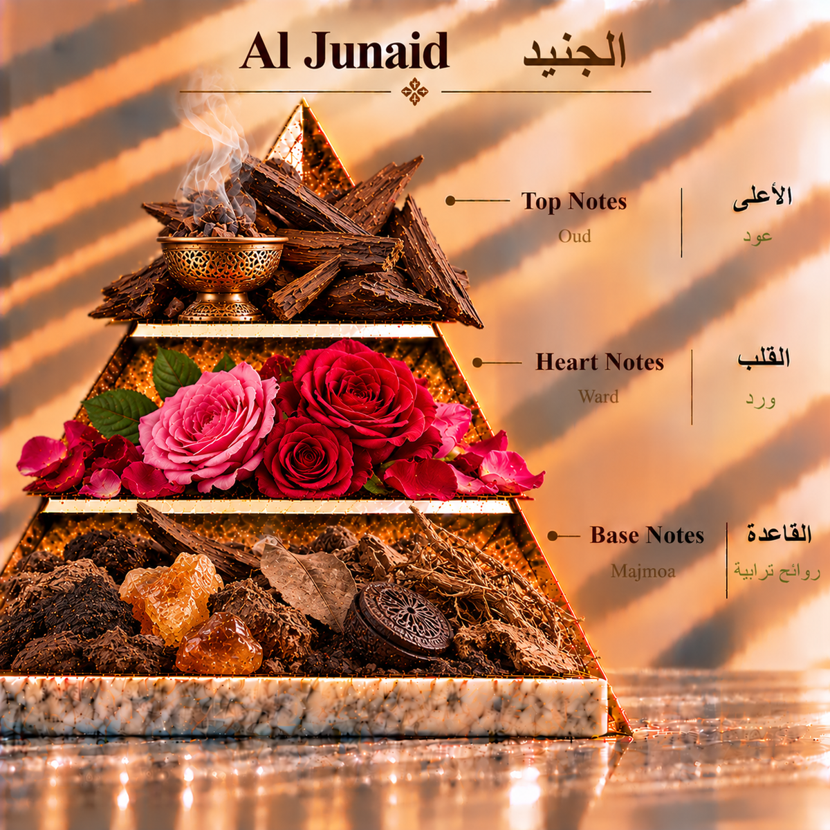 Fragrance pyramid / الهرم العطري — Al Junaid
