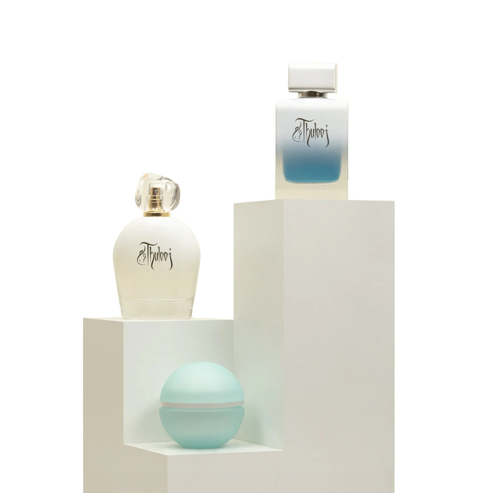 مجموعة احتفال الـ 55 تتكون من : لمسة اطفال – ثلوج الرجالي – ثلوج النسائي 