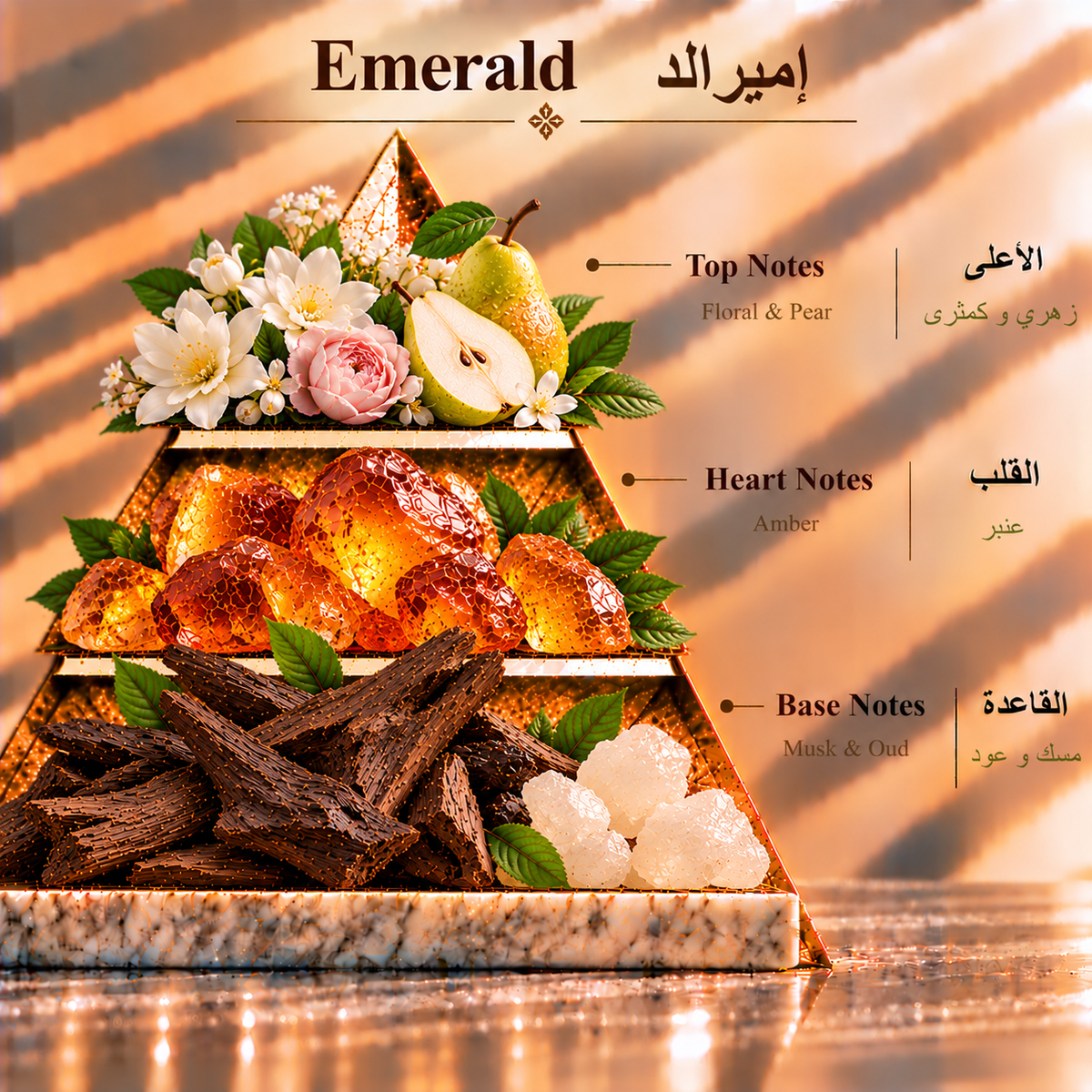 Fragrance pyramid / الهرم العطري — Emerald