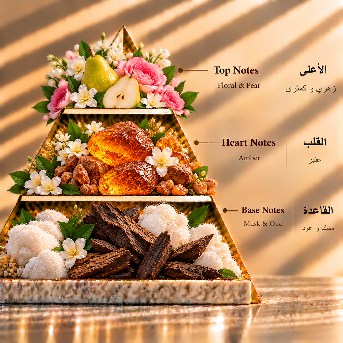 Fragrance pyramid / الهرم العطري — Emerald