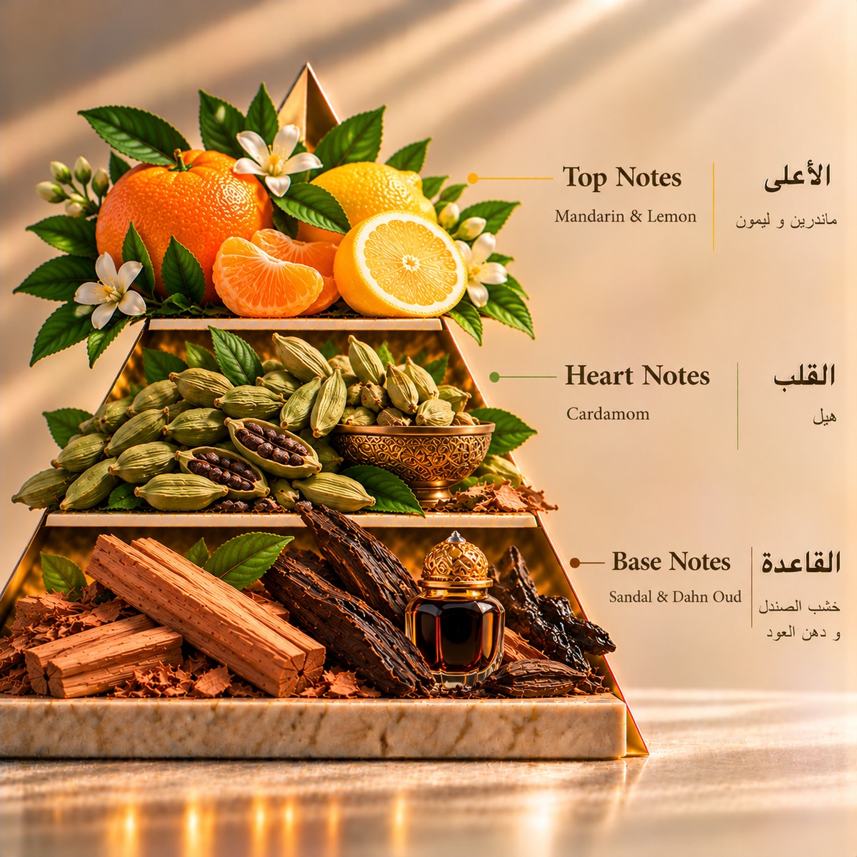 Fragrance pyramid / الهرم العطري — Hajar
