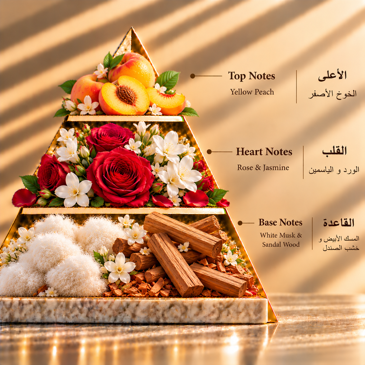 Fragrance pyramid / الهرم العطري — Lamsat Atfal Gel 35 Grams