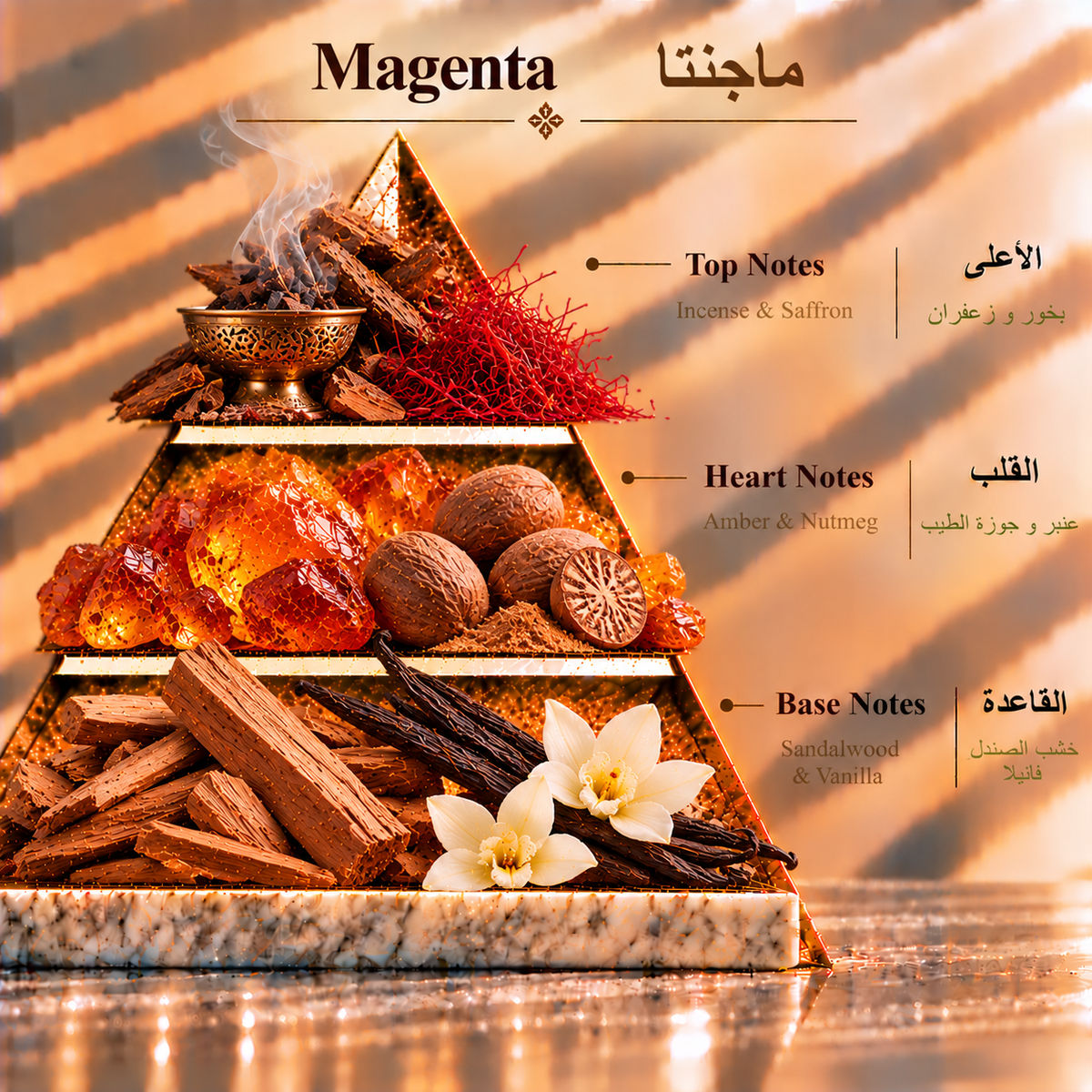 Fragrance pyramid / الهرم العطري — Magenta