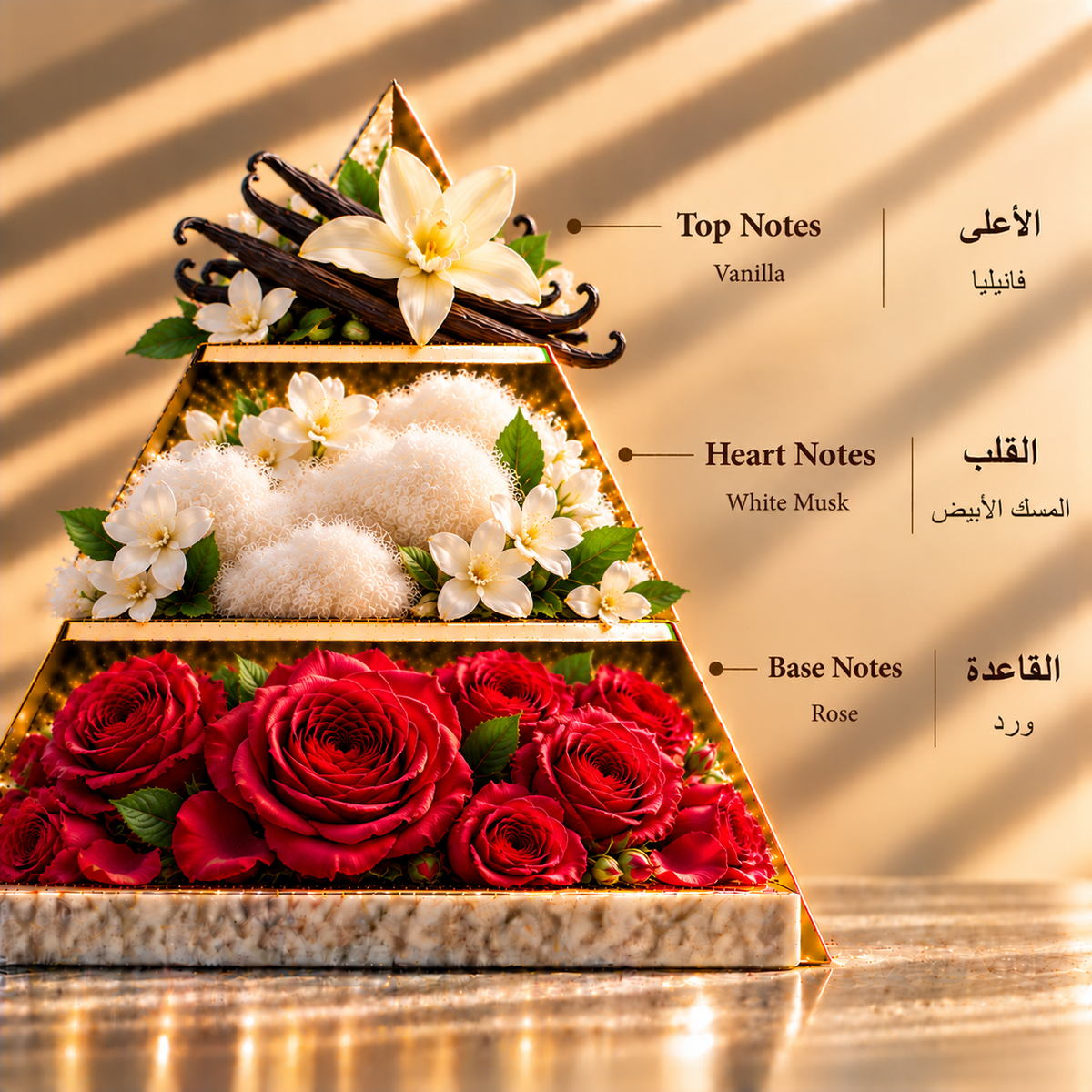 Fragrance pyramid / الهرم العطري — Mattar Dahab 100 ML