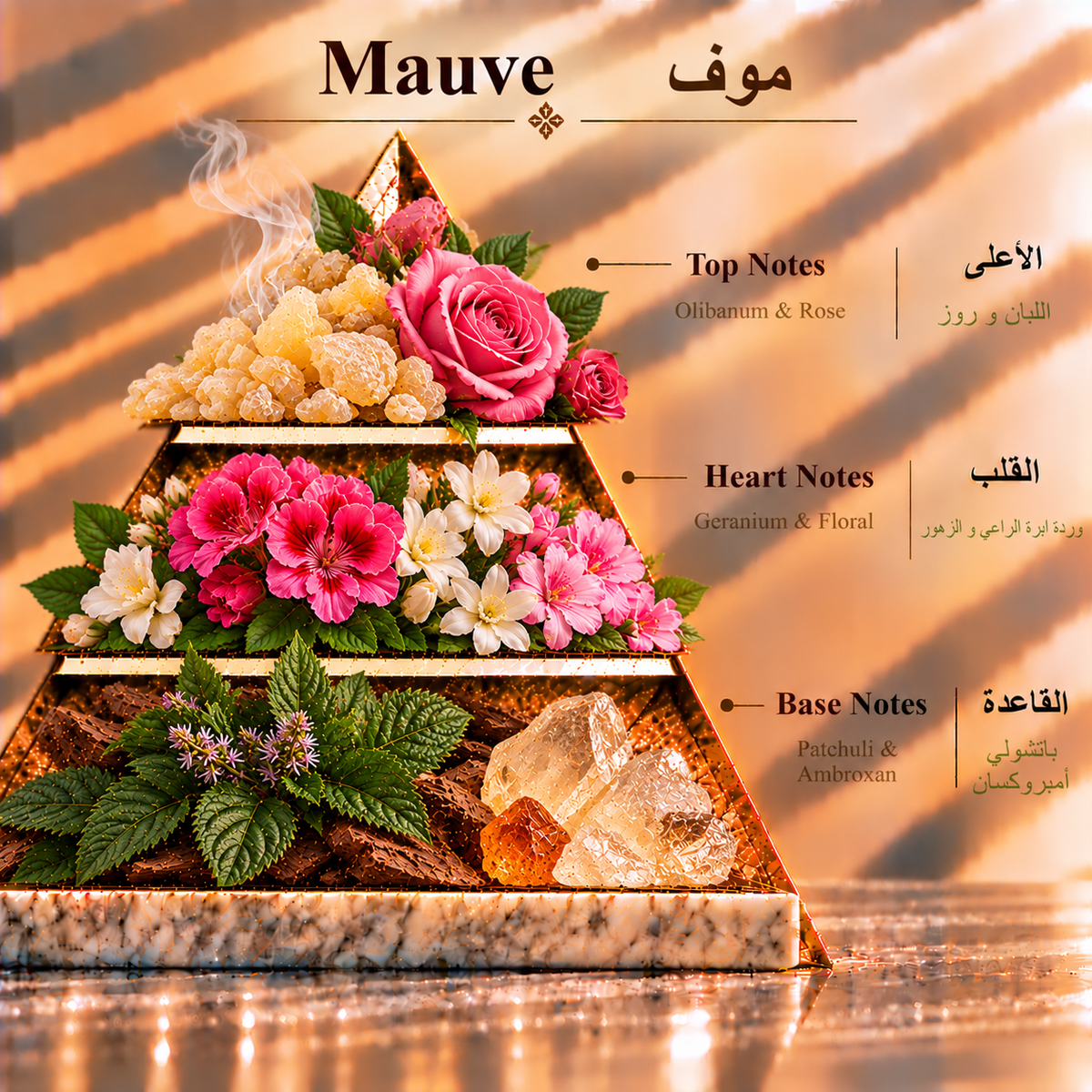 Fragrance pyramid / الهرم العطري — Mauve