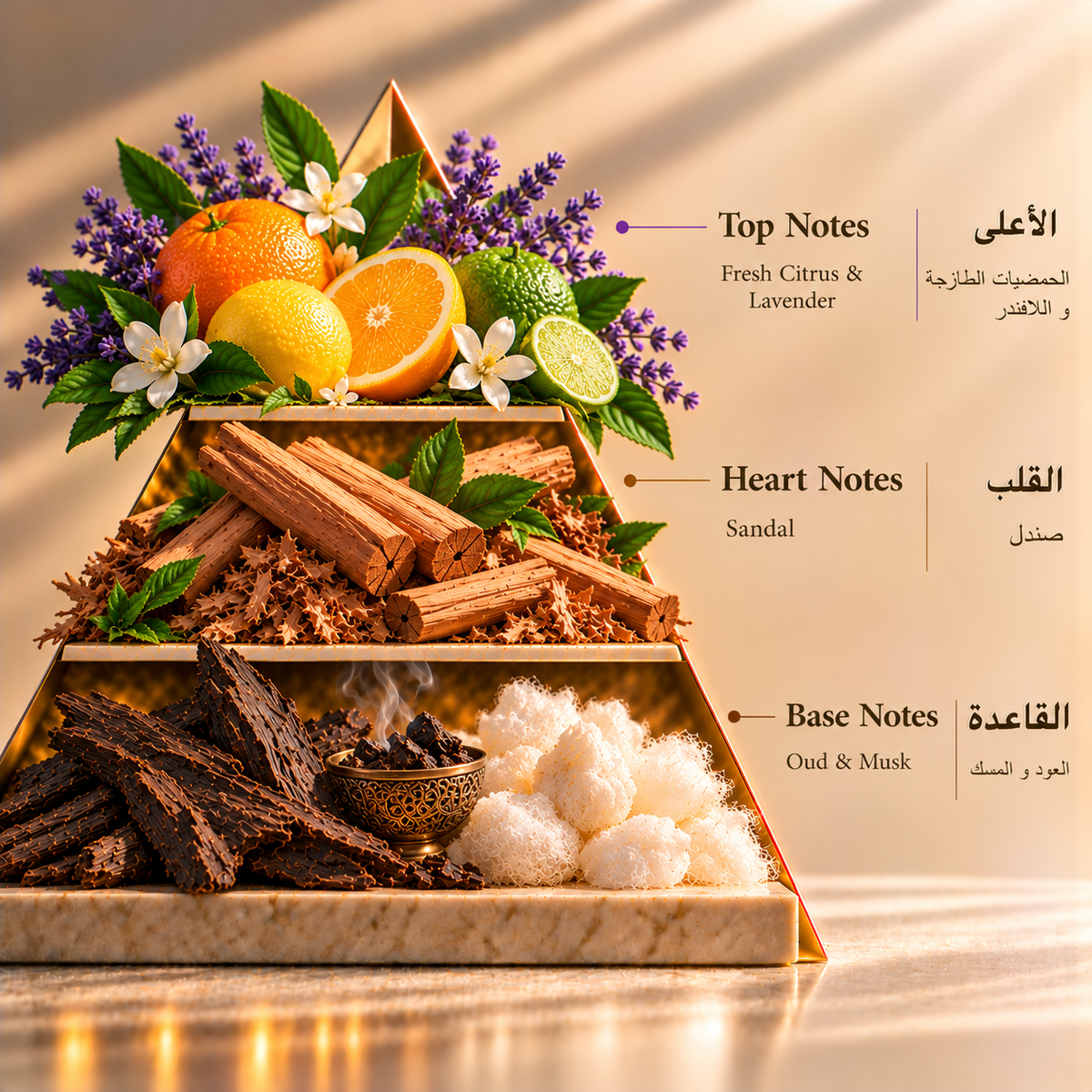 Fragrance pyramid / الهرم العطري — Nazeeh