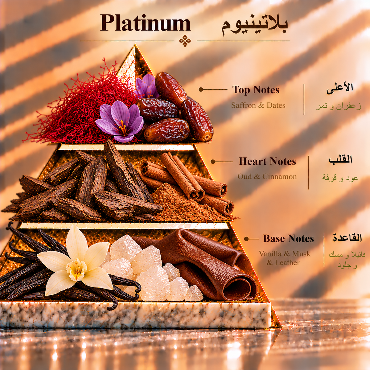 Fragrance pyramid / الهرم العطري — Platinum