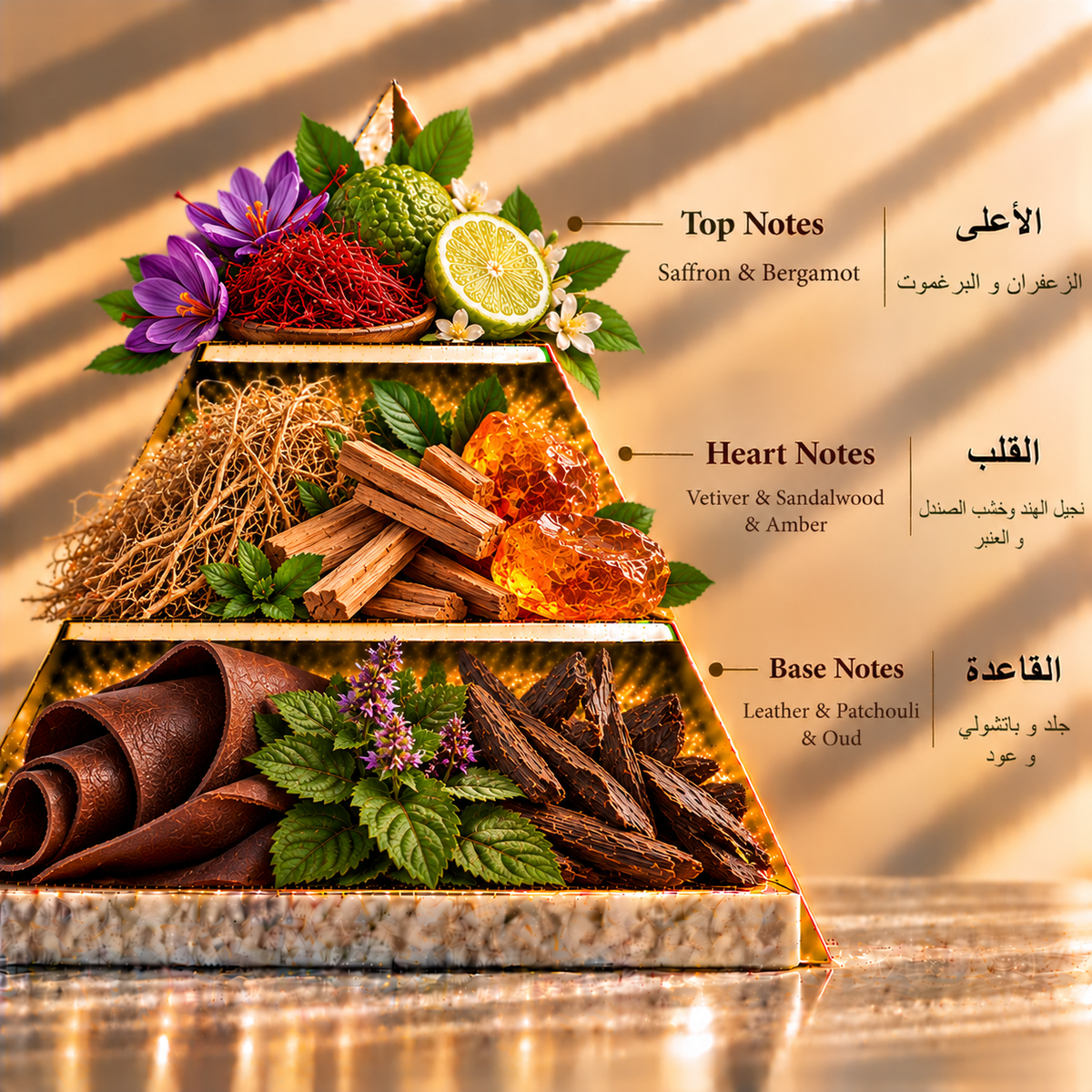 Fragrance pyramid / الهرم العطري — Saja