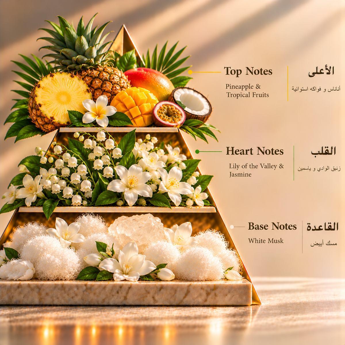 Fragrance pyramid / الهرم العطري — Thulooj 100 ML