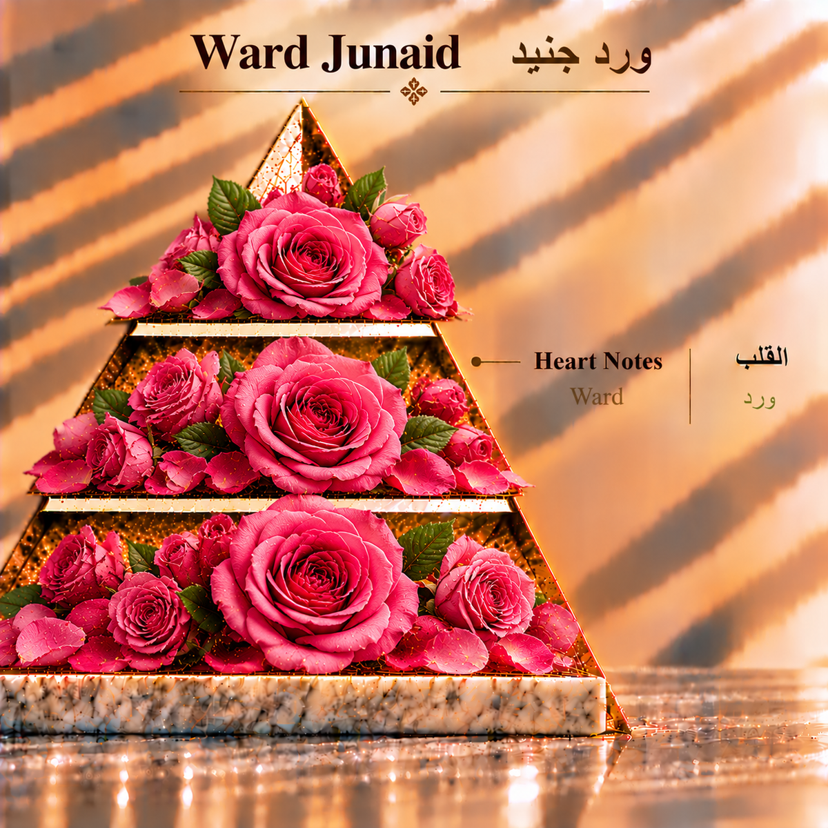 Fragrance pyramid / الهرم العطري — Ward Junaid