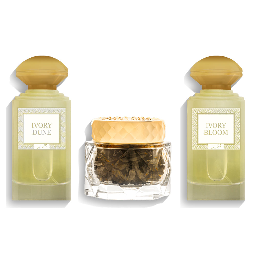 مجموعة ايفوري  - للجنسين - مجموعة عطور بخاخ - 100 مل - 60 جرام